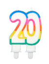 Vela de aniversário número 20