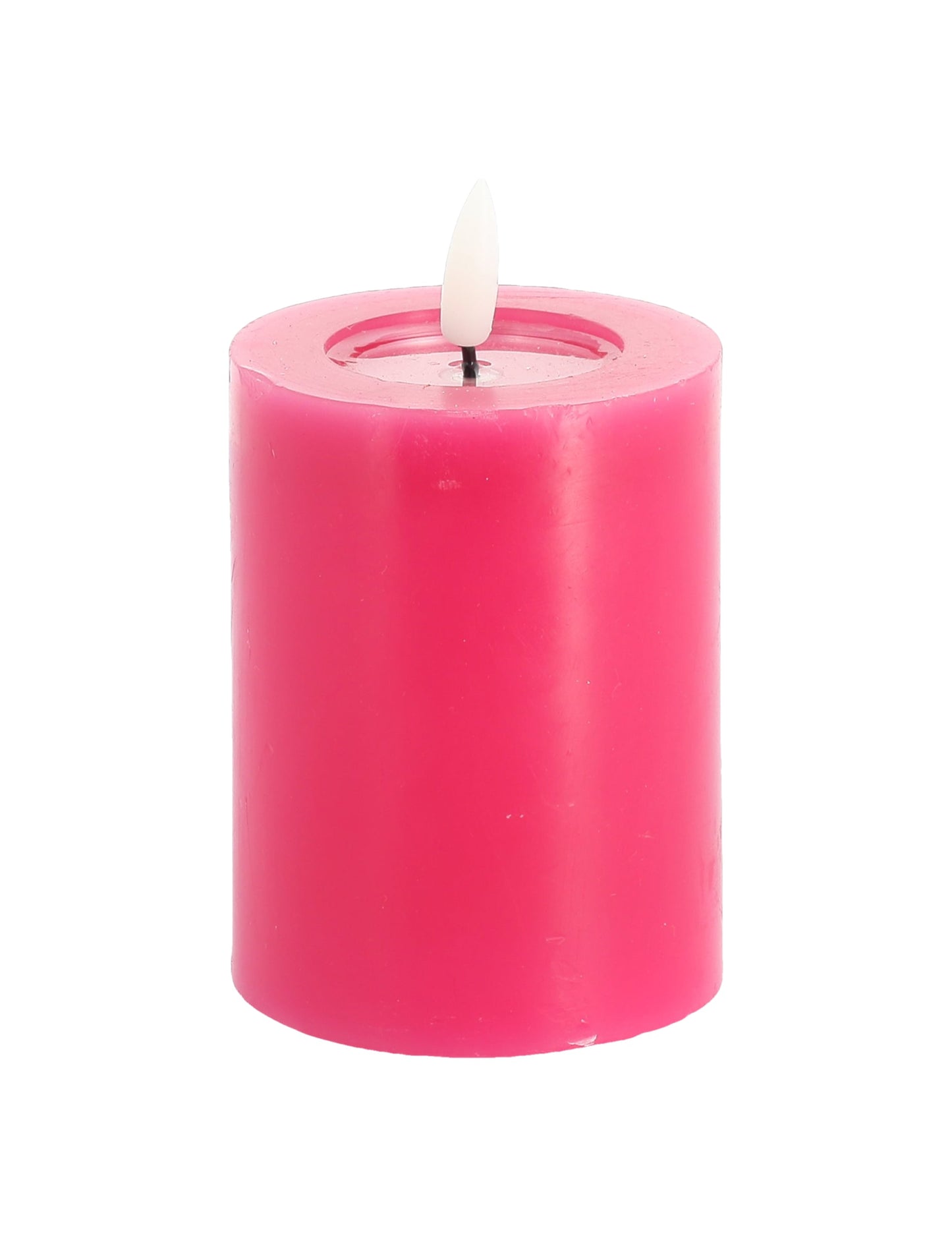 Vela LED rosa 7 x 10 cm