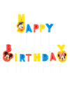 Bougies happy birthday Mickey pour enfant multicolores de 13 lettres