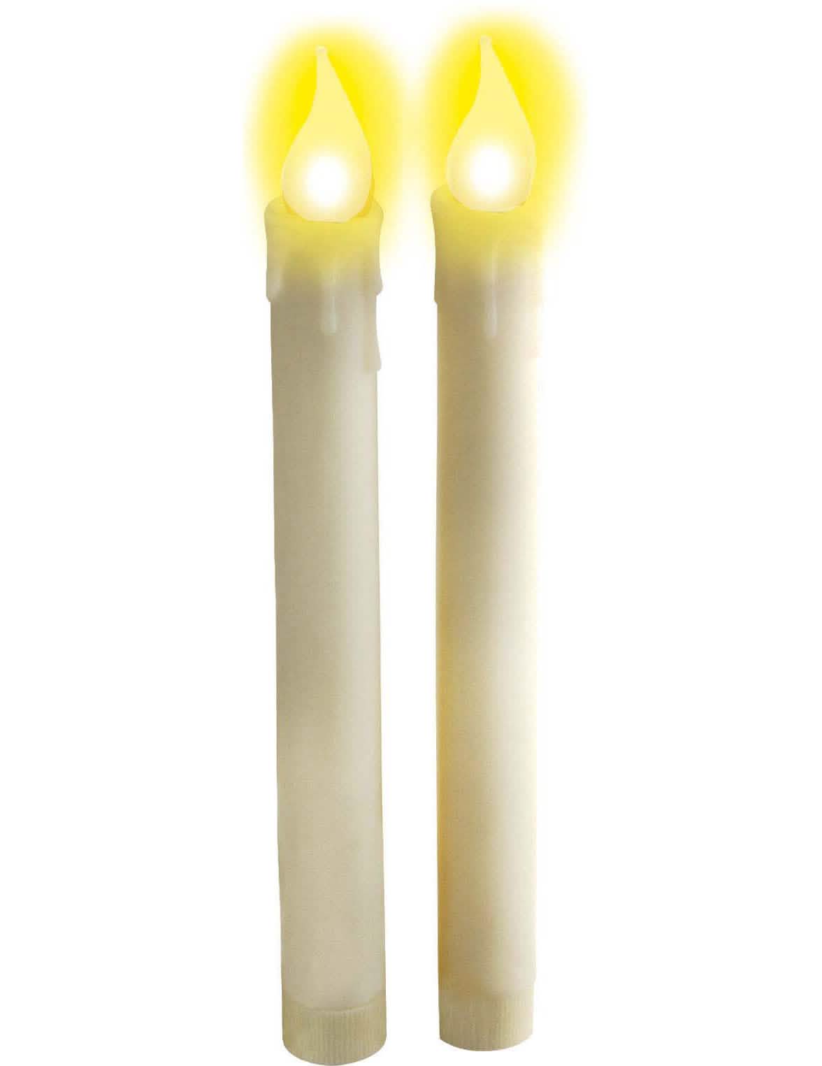 Velas luminosas brancas (funcionam com pilhas)