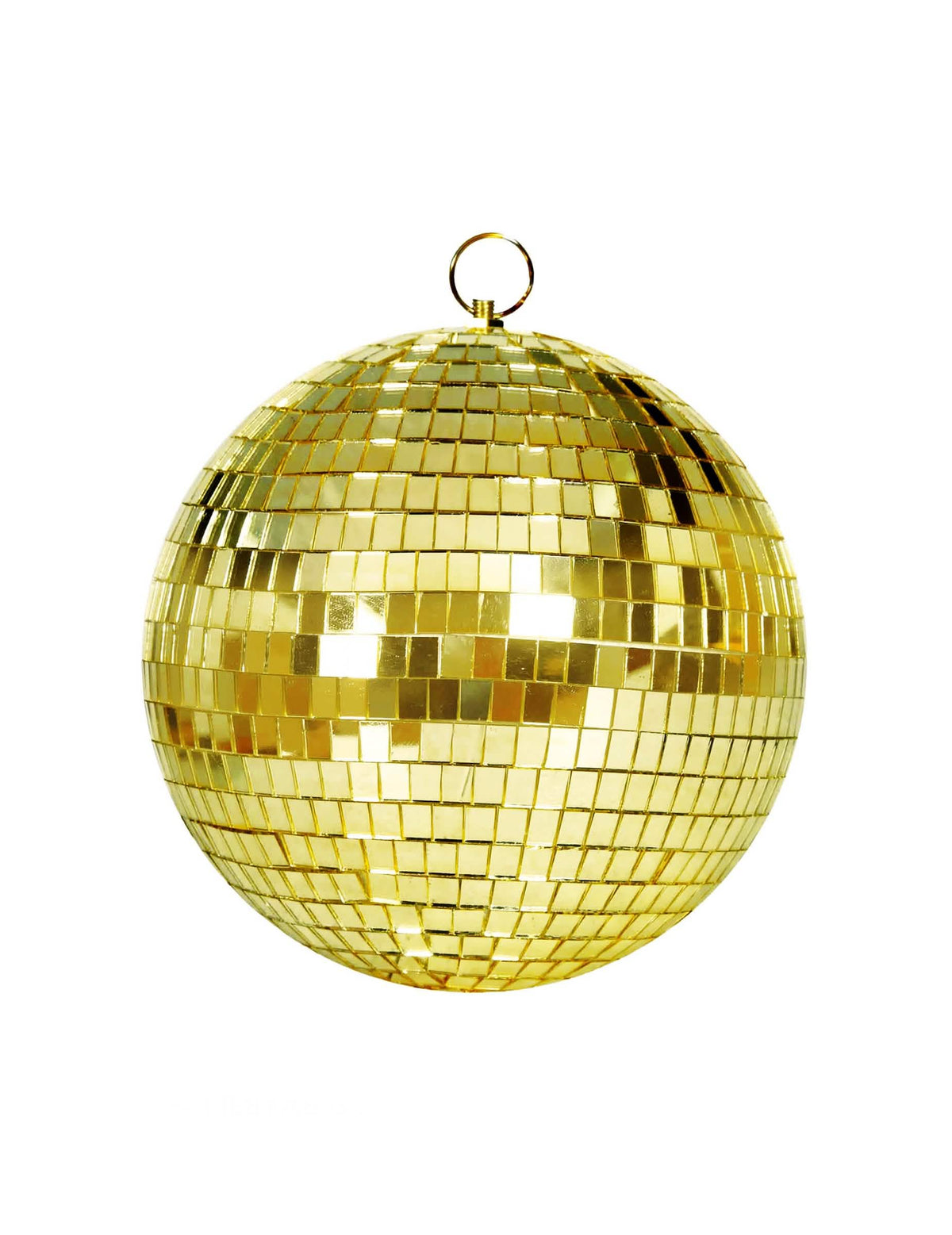 Bola de disco com facetas para festa dourada