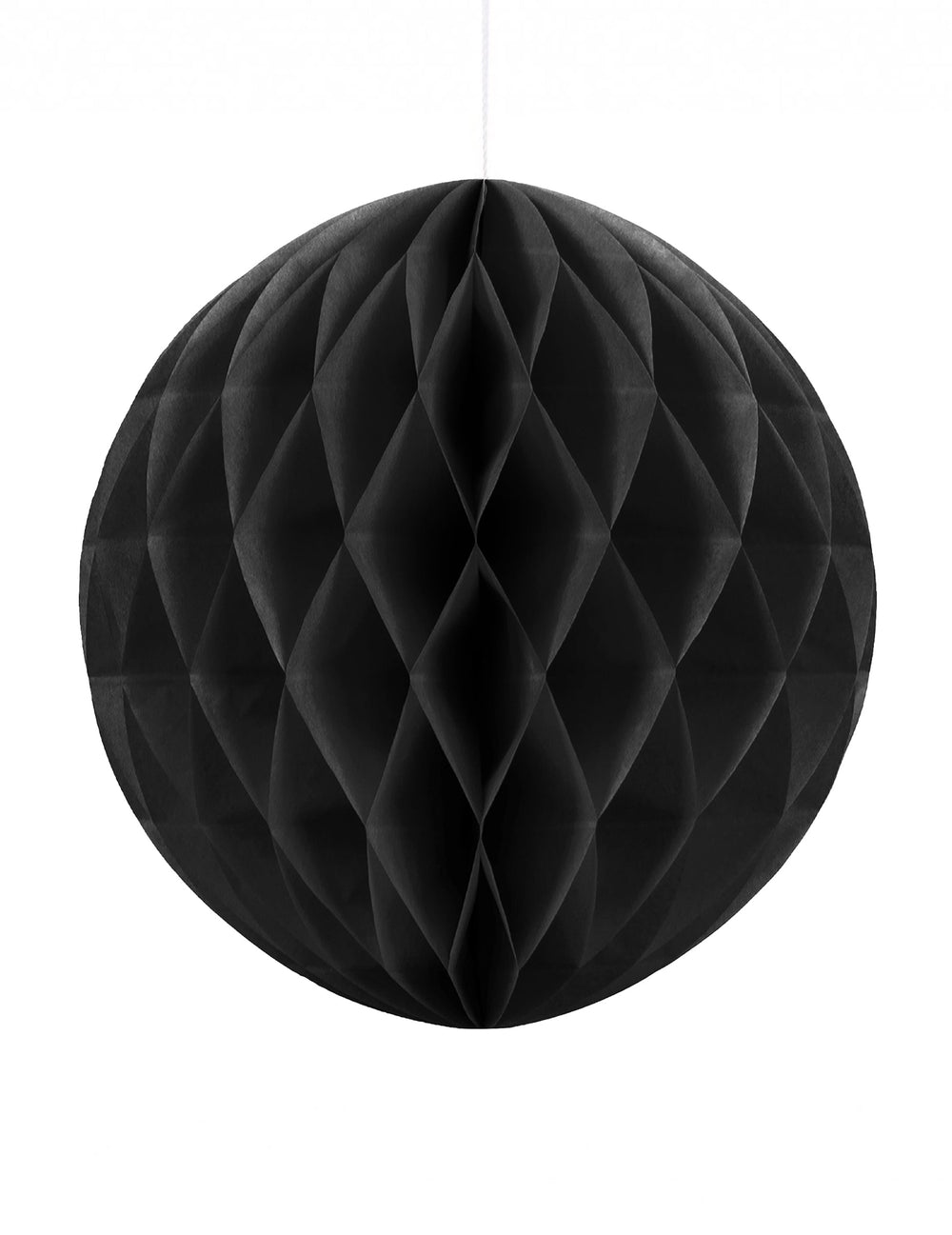 Boule en papier alvéolé noir