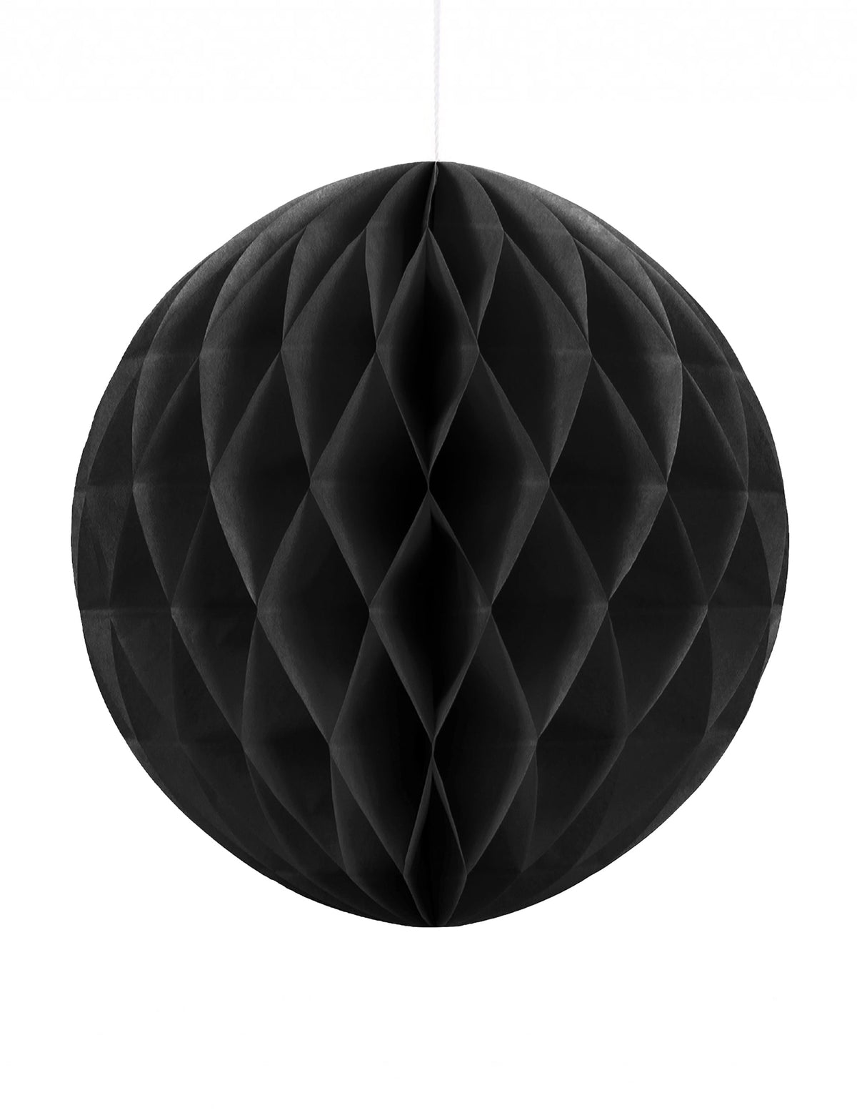 Boule en papier alvéolé noir