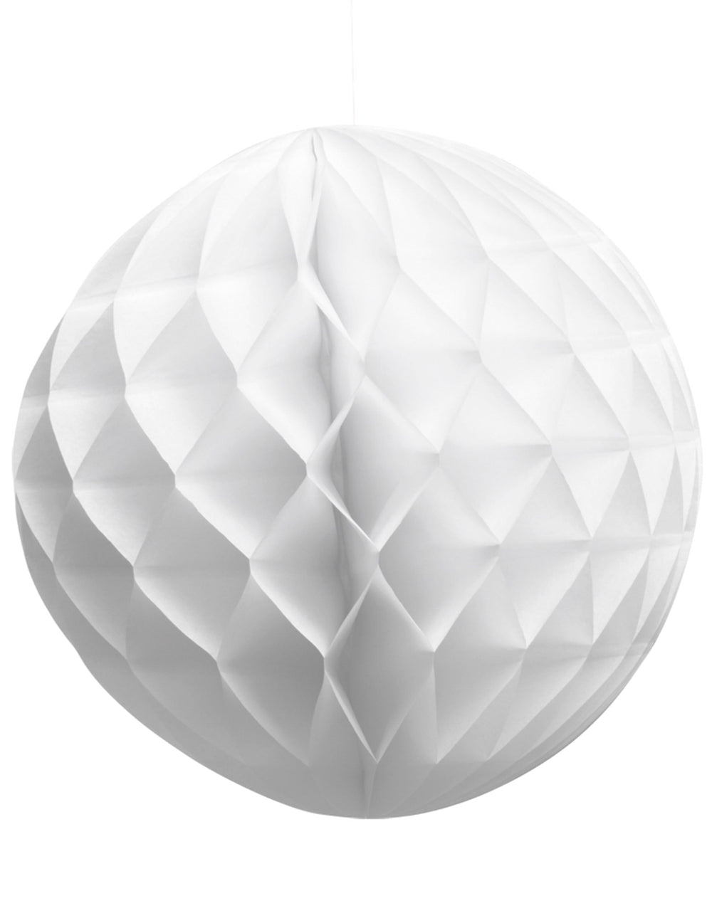 Boule en papier alvéolé pour décoration blanche