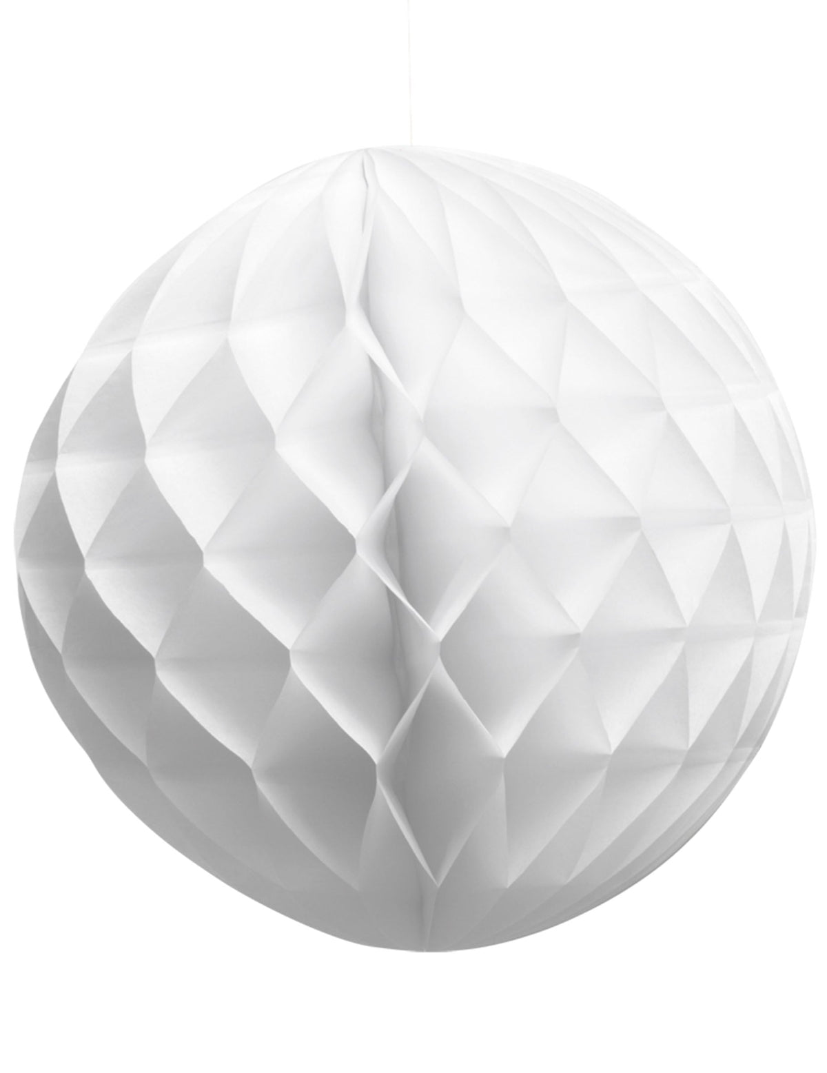 Boule en papier alvéolé pour décoration blanche