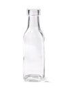 Bouteille en verre carrée transparente