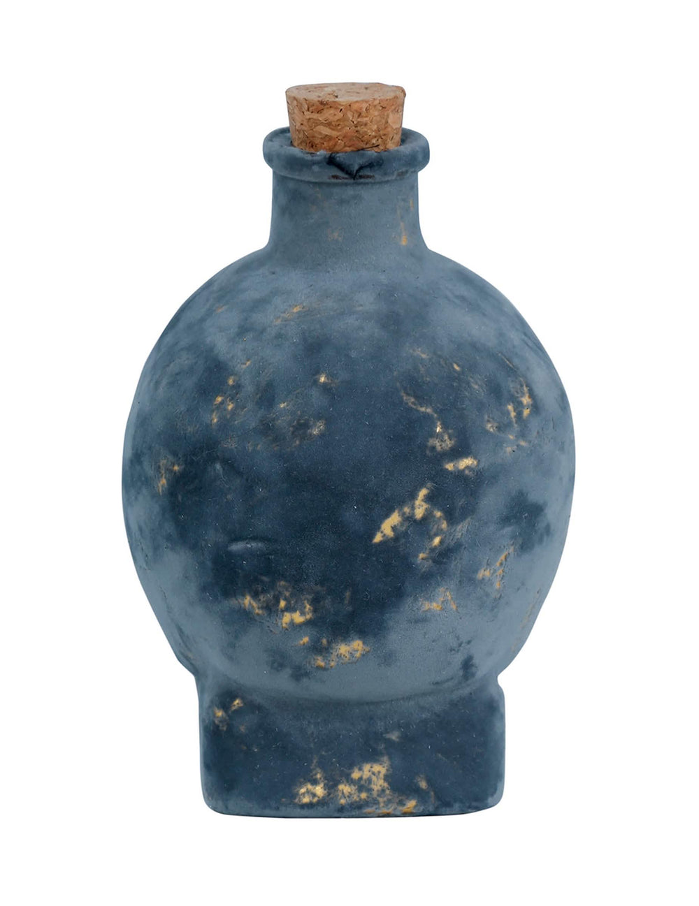 Vue de dos de la bouteille tête de mort