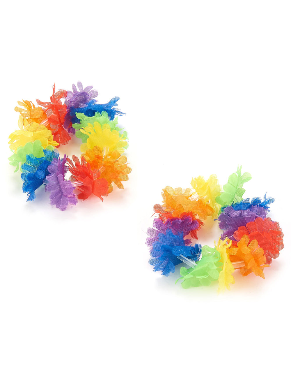 2 Bracelets hawaïens pour adulte multicolores
