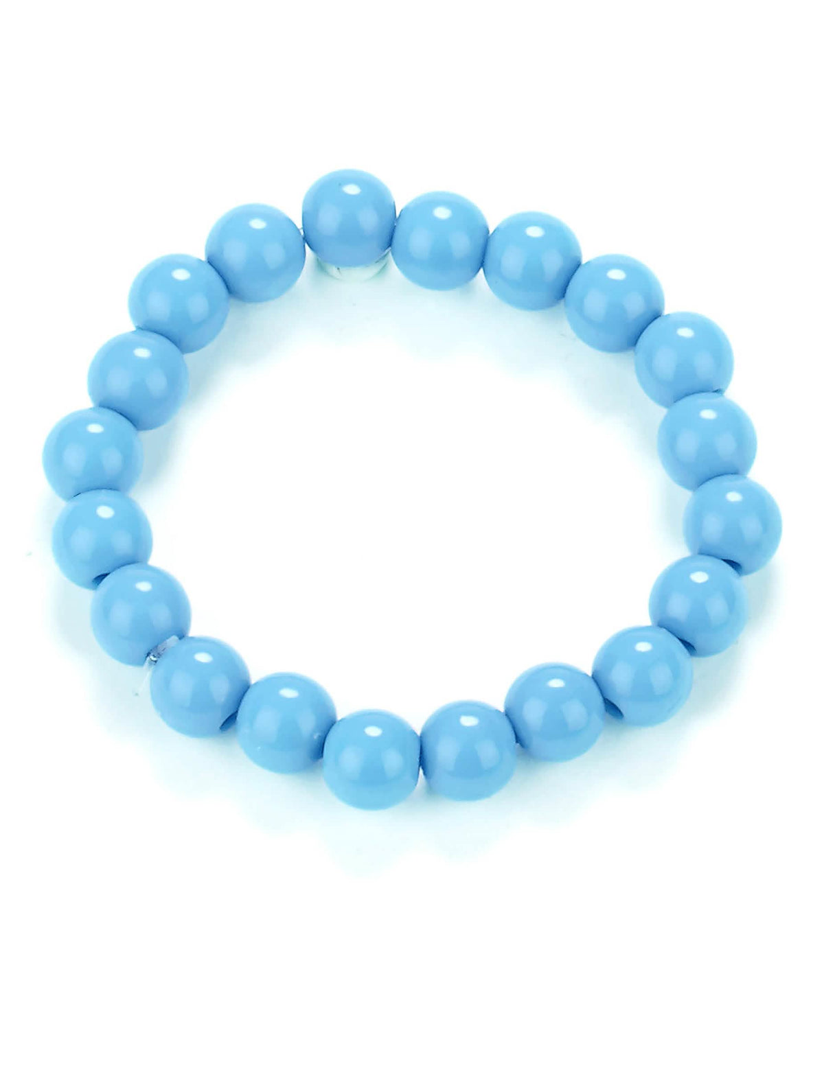 Pulseira de contas para adulto azul