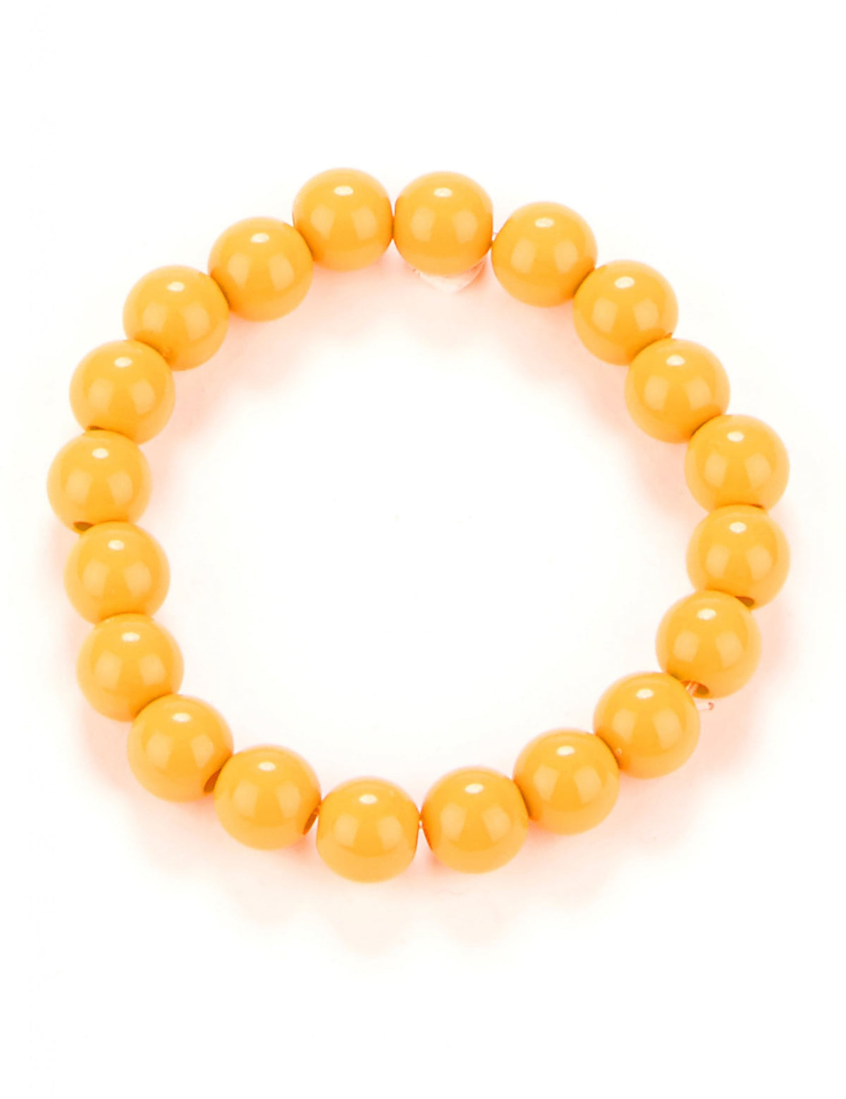 Bracelet perles pour adulte orange