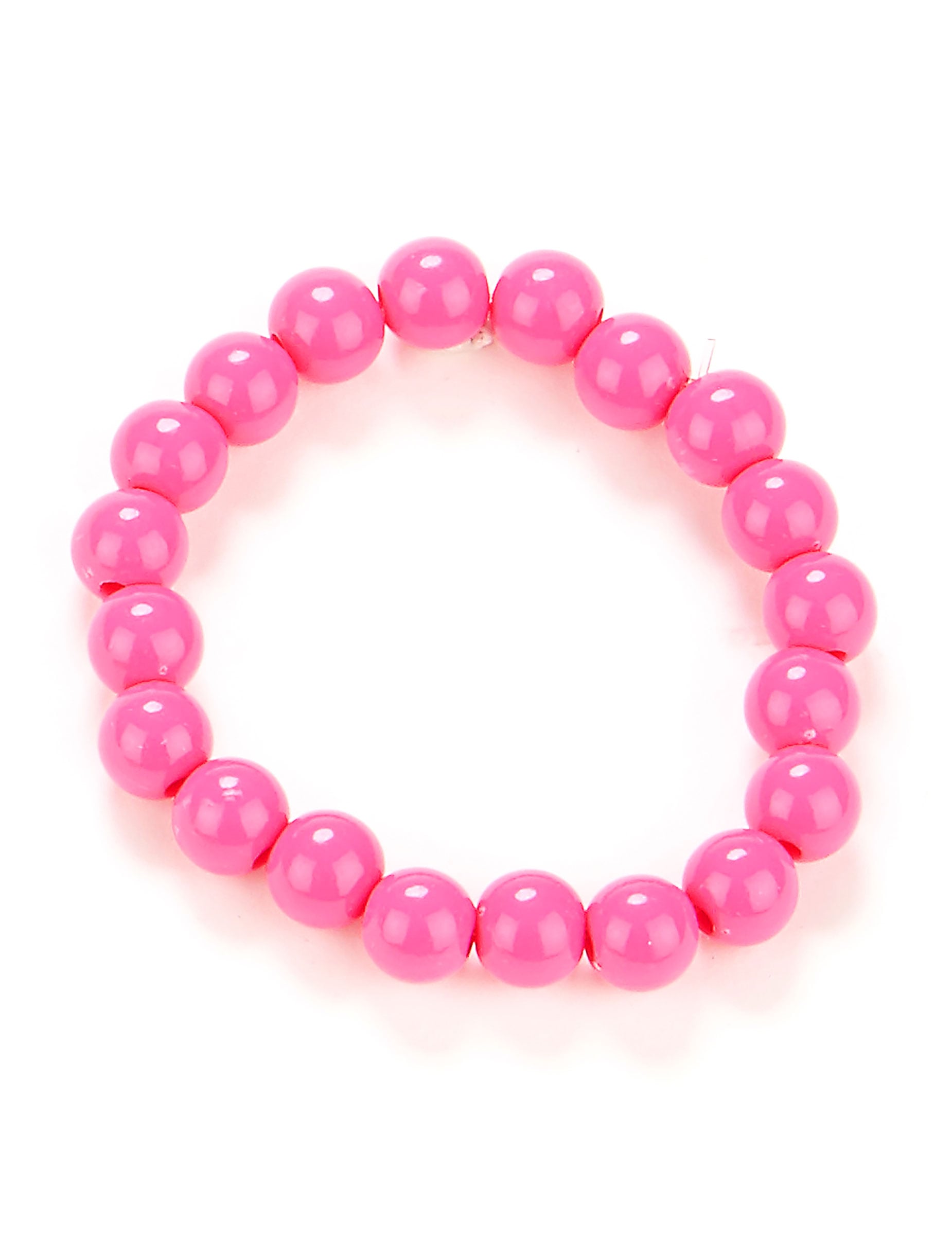 Bracelet perles pour adulte rose