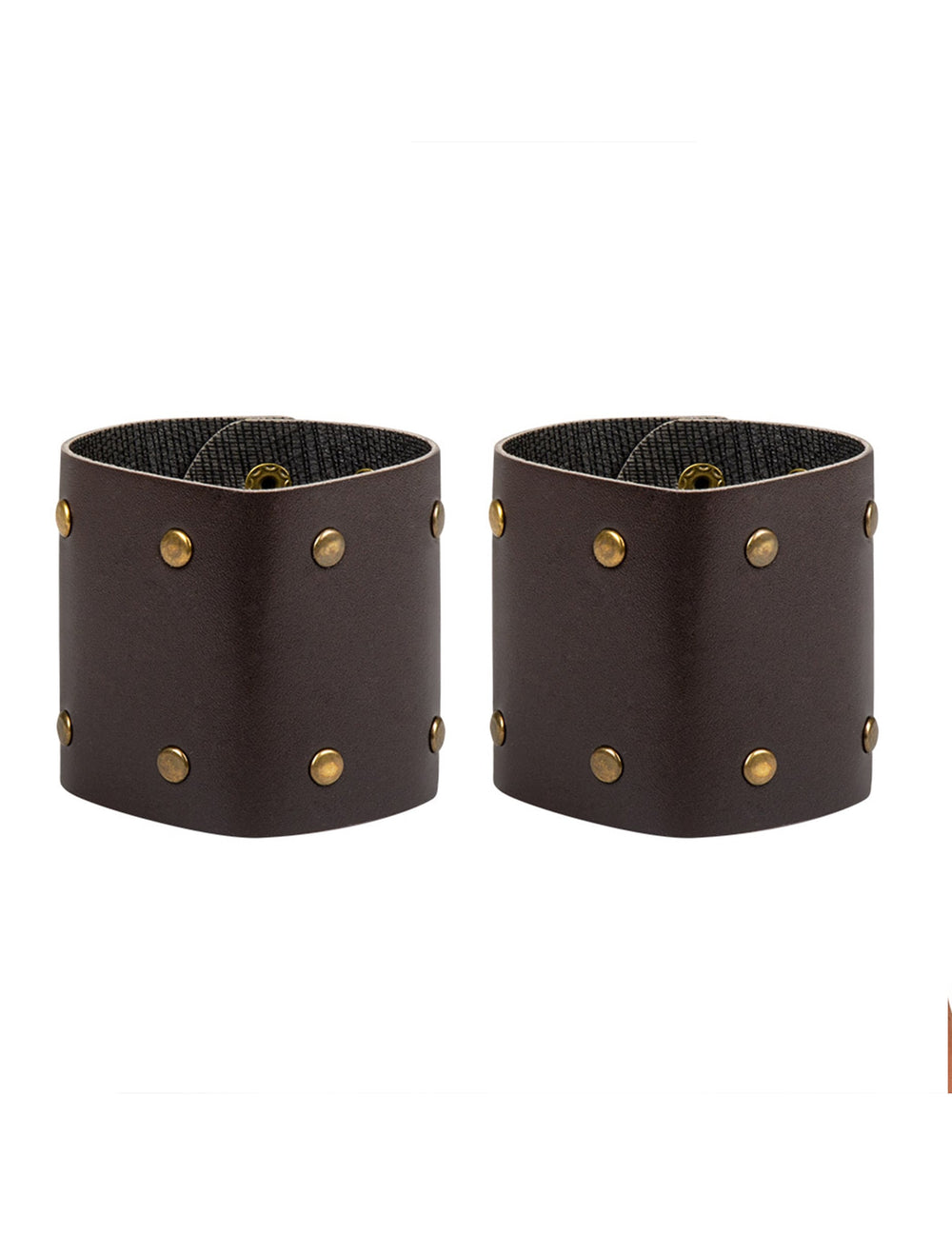 Vue de face de la paire de bracelets de guerrier romain pour adulte