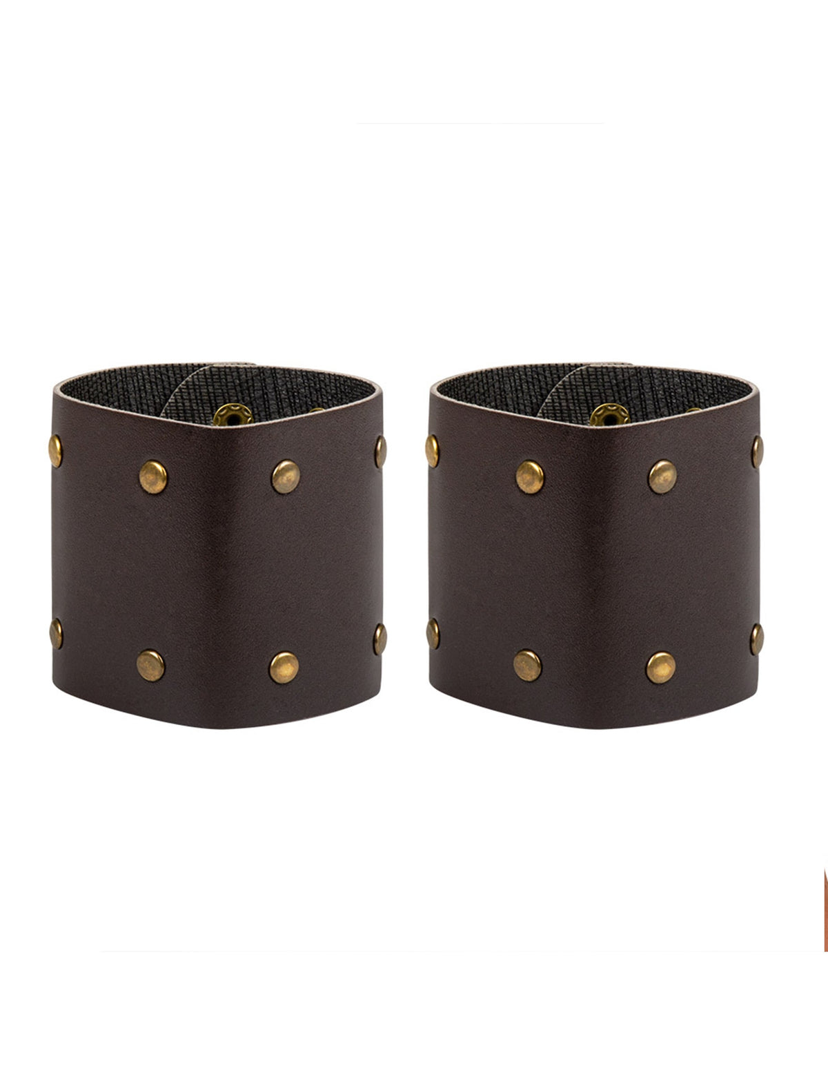 Vue de face de la paire de bracelets de guerrier romain pour adulte
