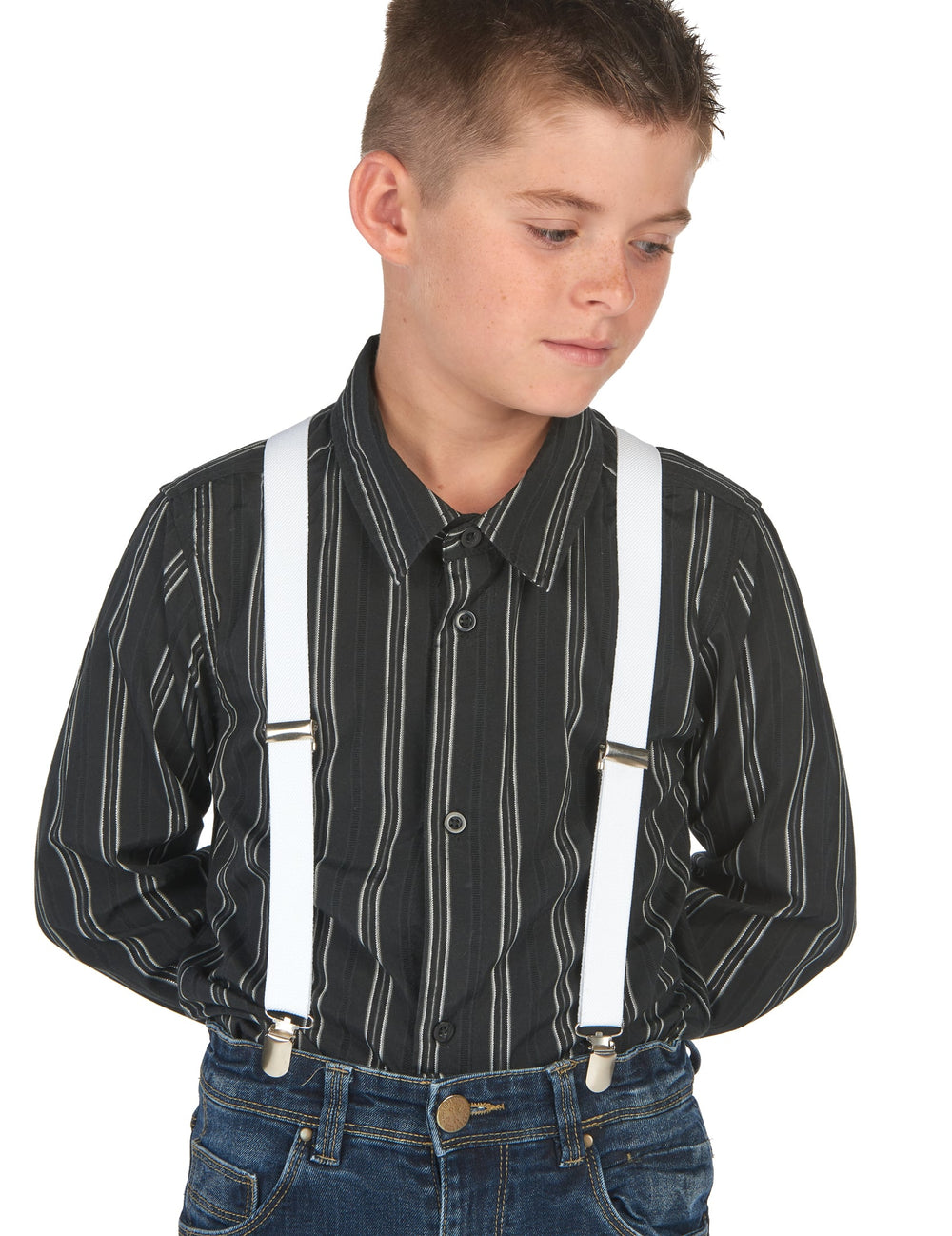Bretelles pour enfant blanches