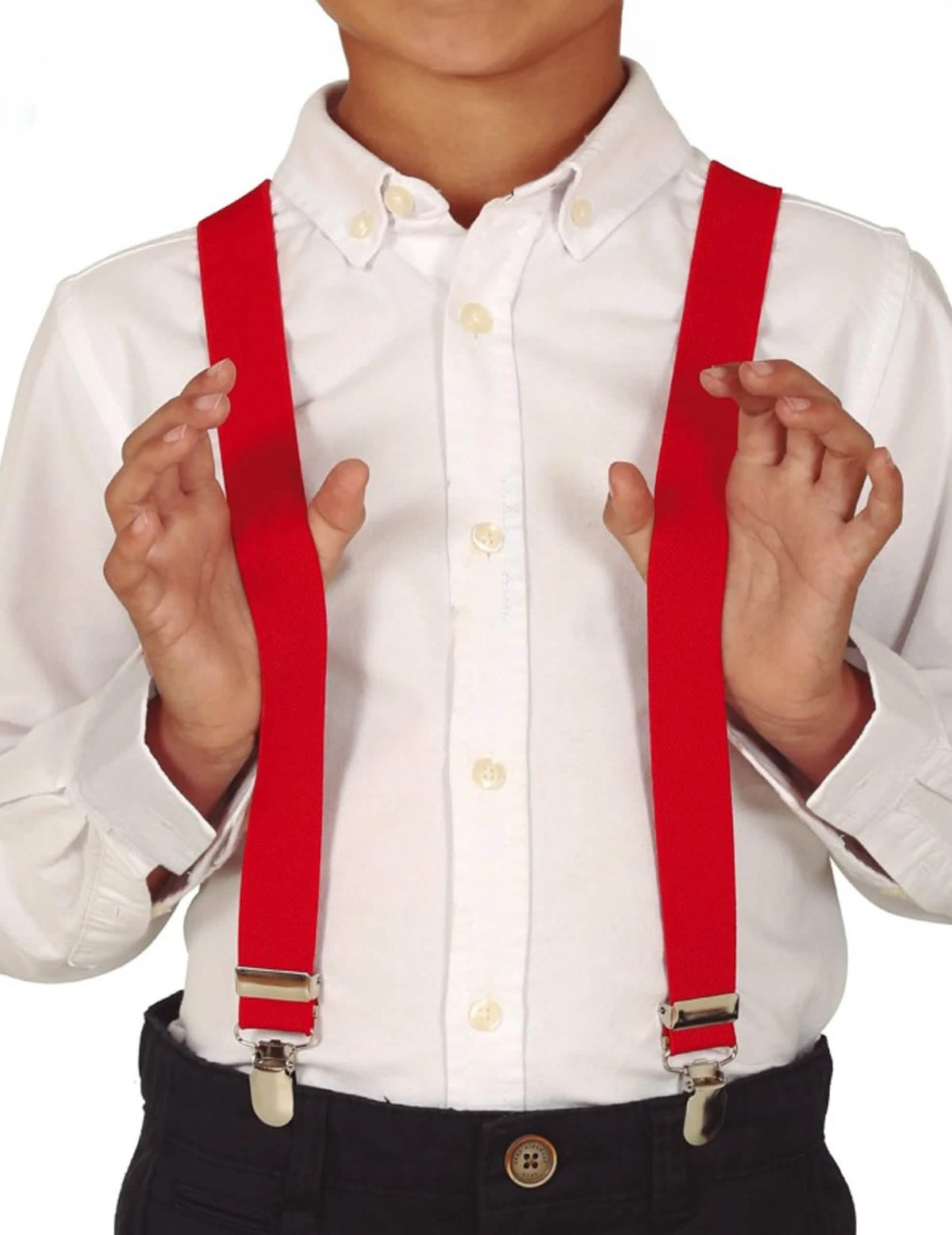 Bretelles para criança vermelho