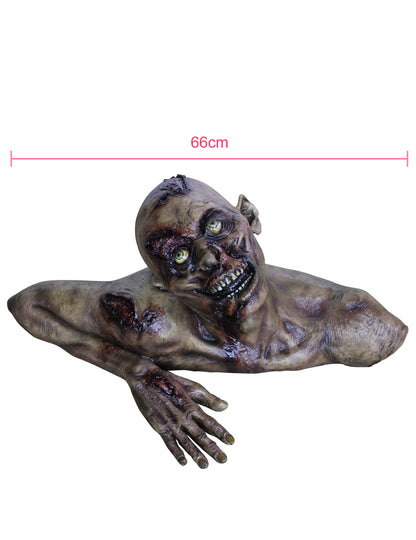 Dimensions du buste zombie décoratif pour Halloween