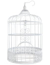 Décoration cage à oiseaux en métal à suspendre pour fête blanche