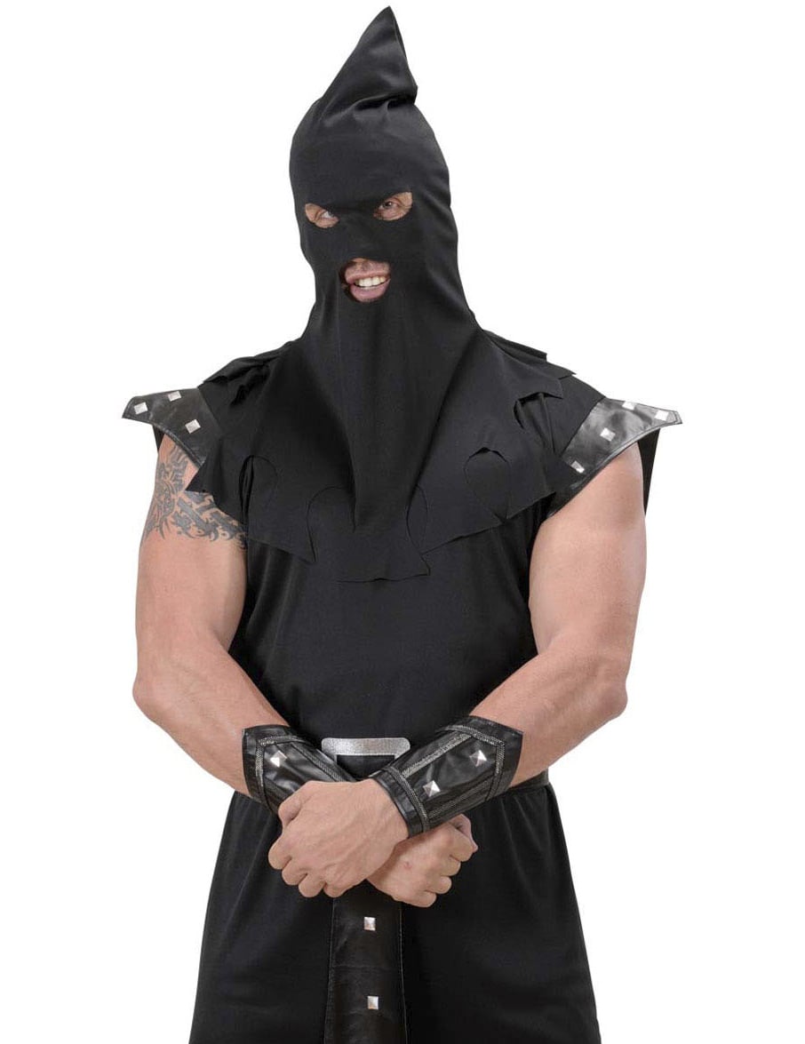 Cagoule de bourreau pour adulte noire