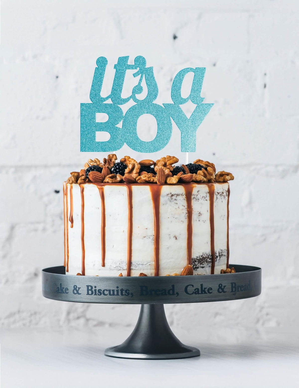 Decoração para bolo cake topper it's a boy para baby shower