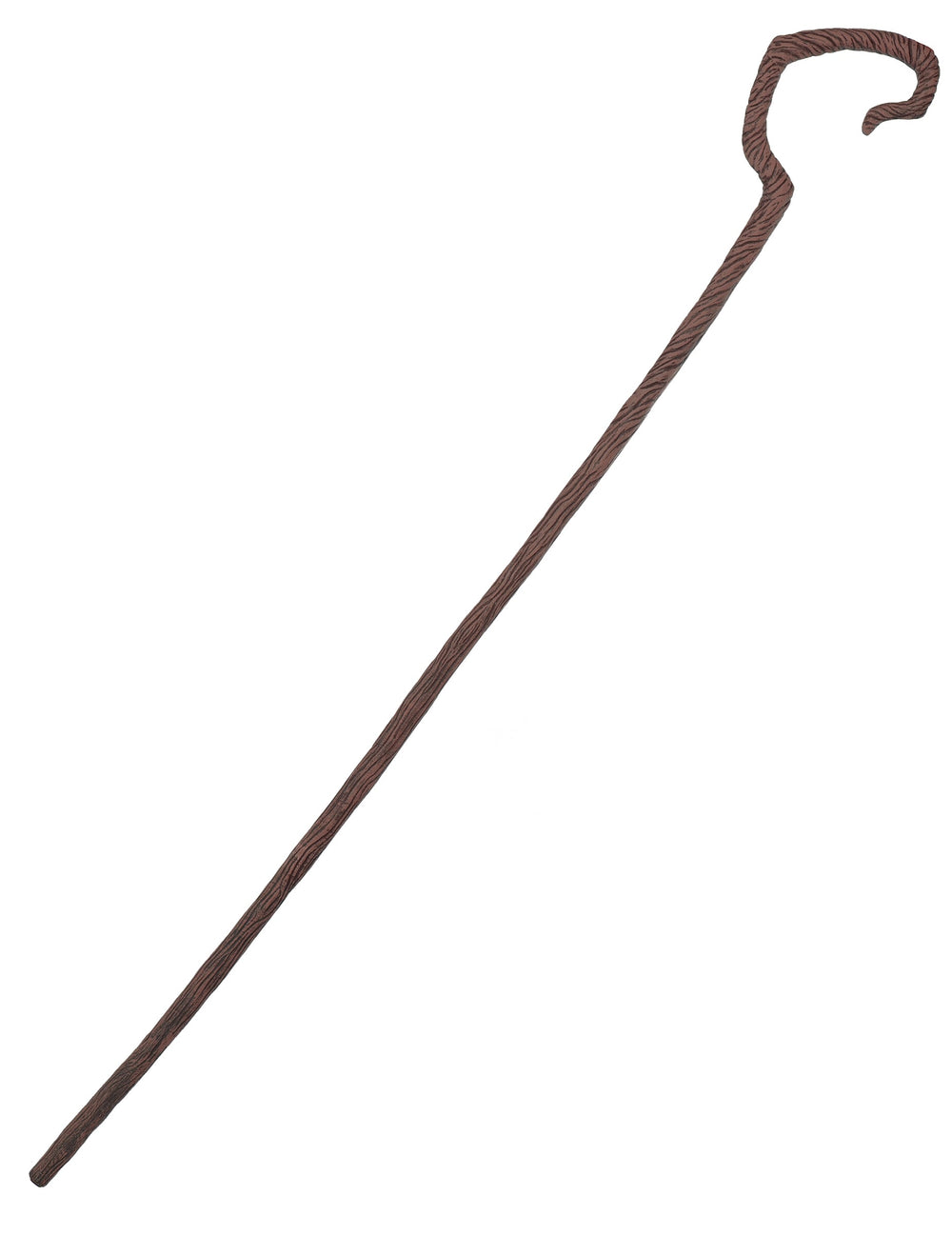 Canne de berger pour adulte marron luxe aspect bois