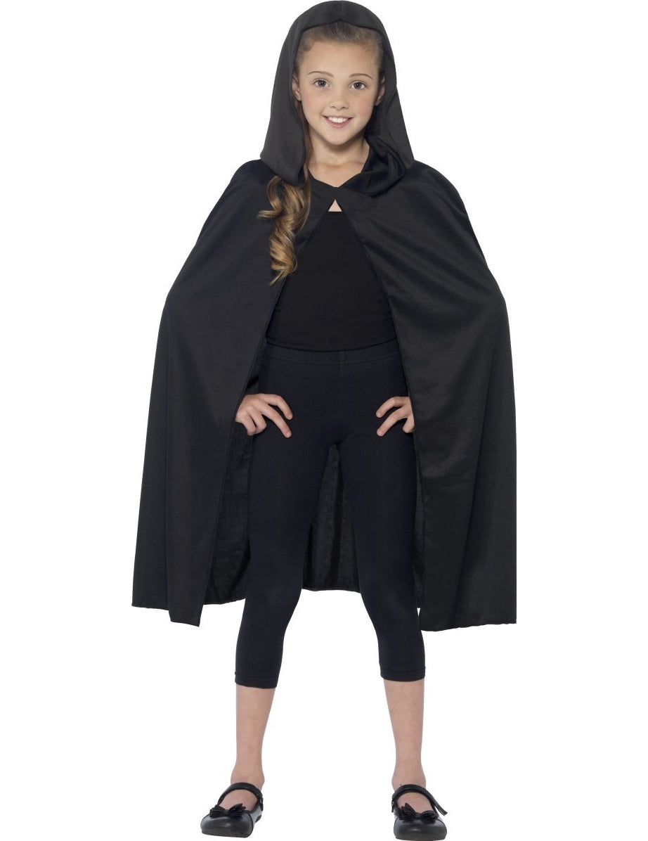 Vue de face de la cape à capuche Halloween pour enfant