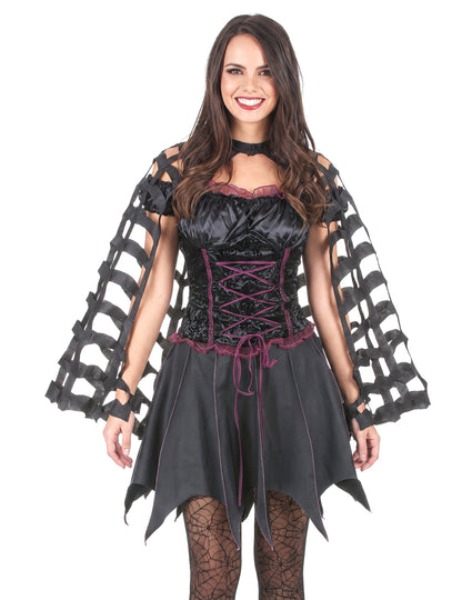 Capa aranha mulher Halloween