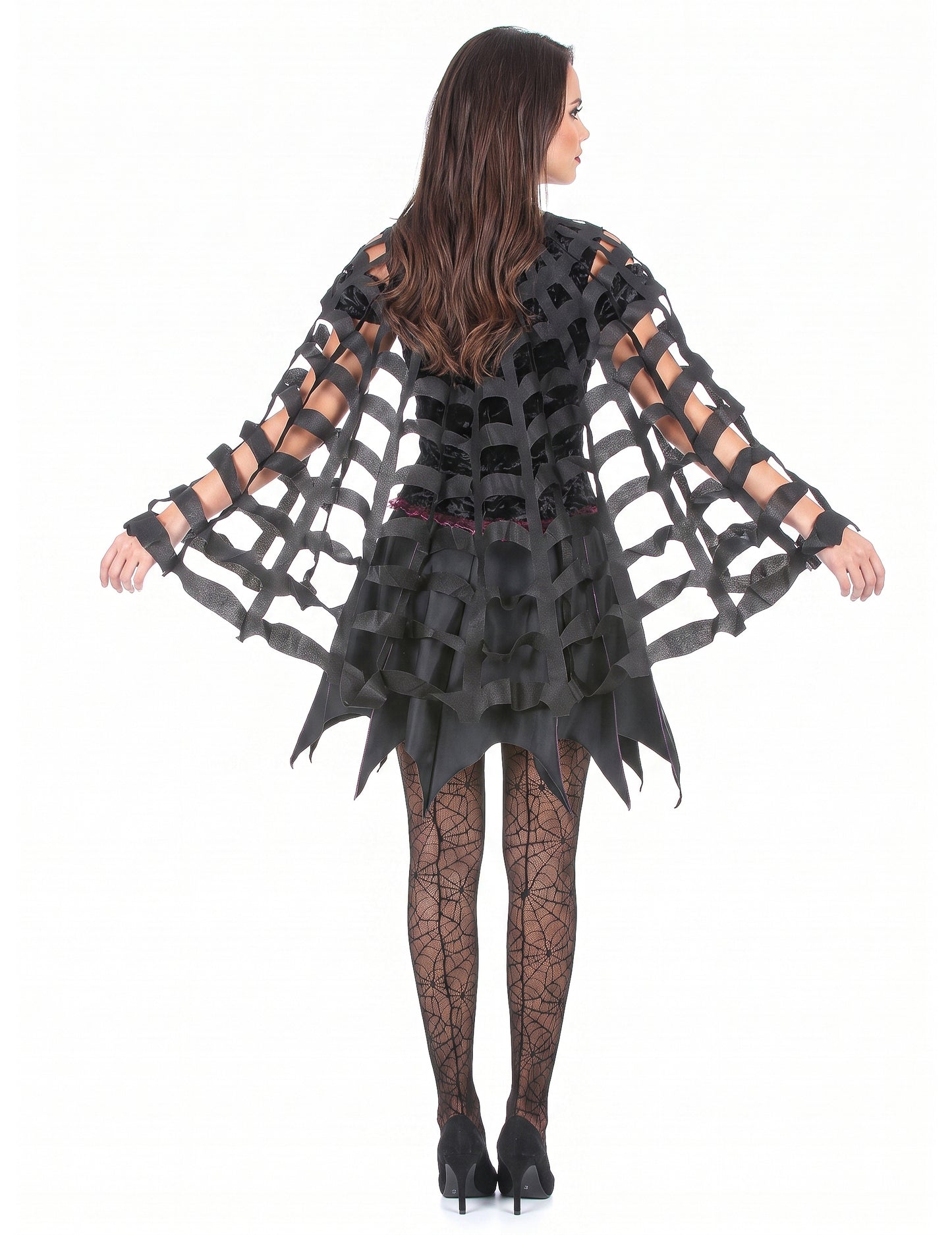 Capa aranha mulher Halloween