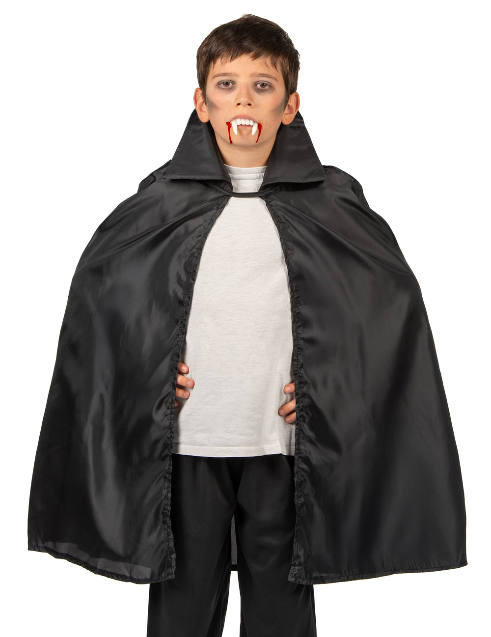Vue de face de la Cape de vampire Halloween pour enfant