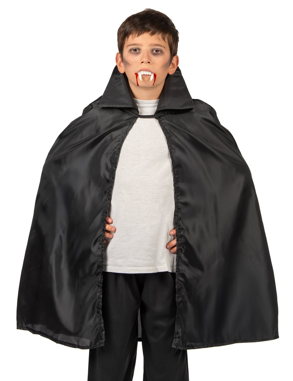 Vue de face de la Cape de vampire Halloween pour enfant