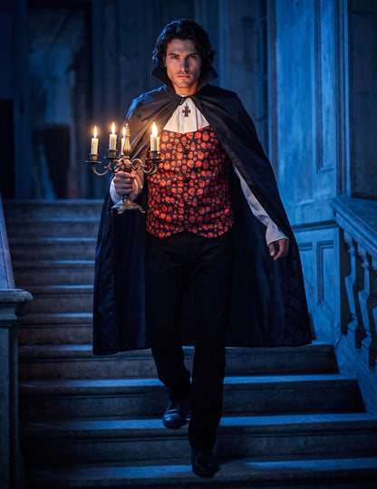Capa de Drácula Halloween homem