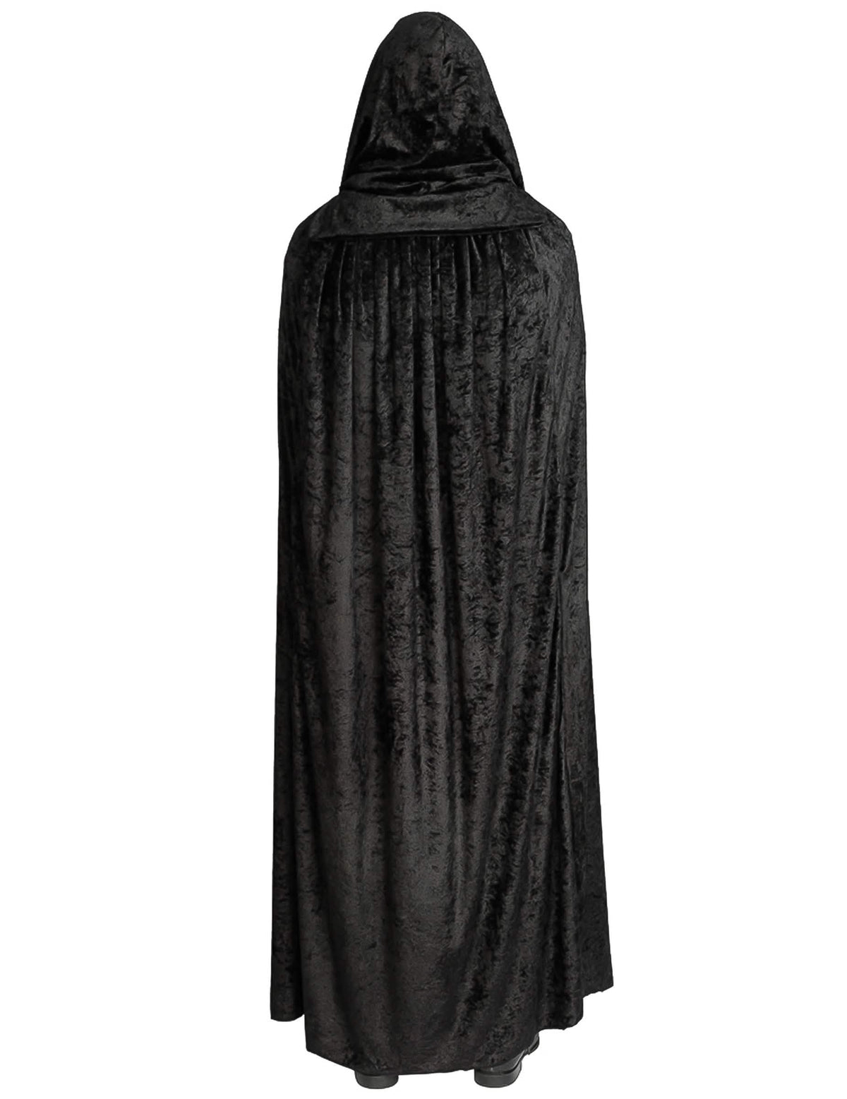Capa muito longa veludo preto luxo 202 cm