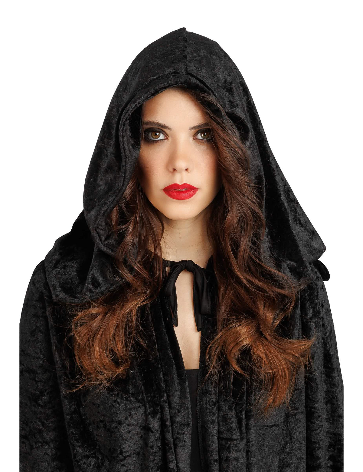 Capa muito longa veludo preto luxo 202 cm