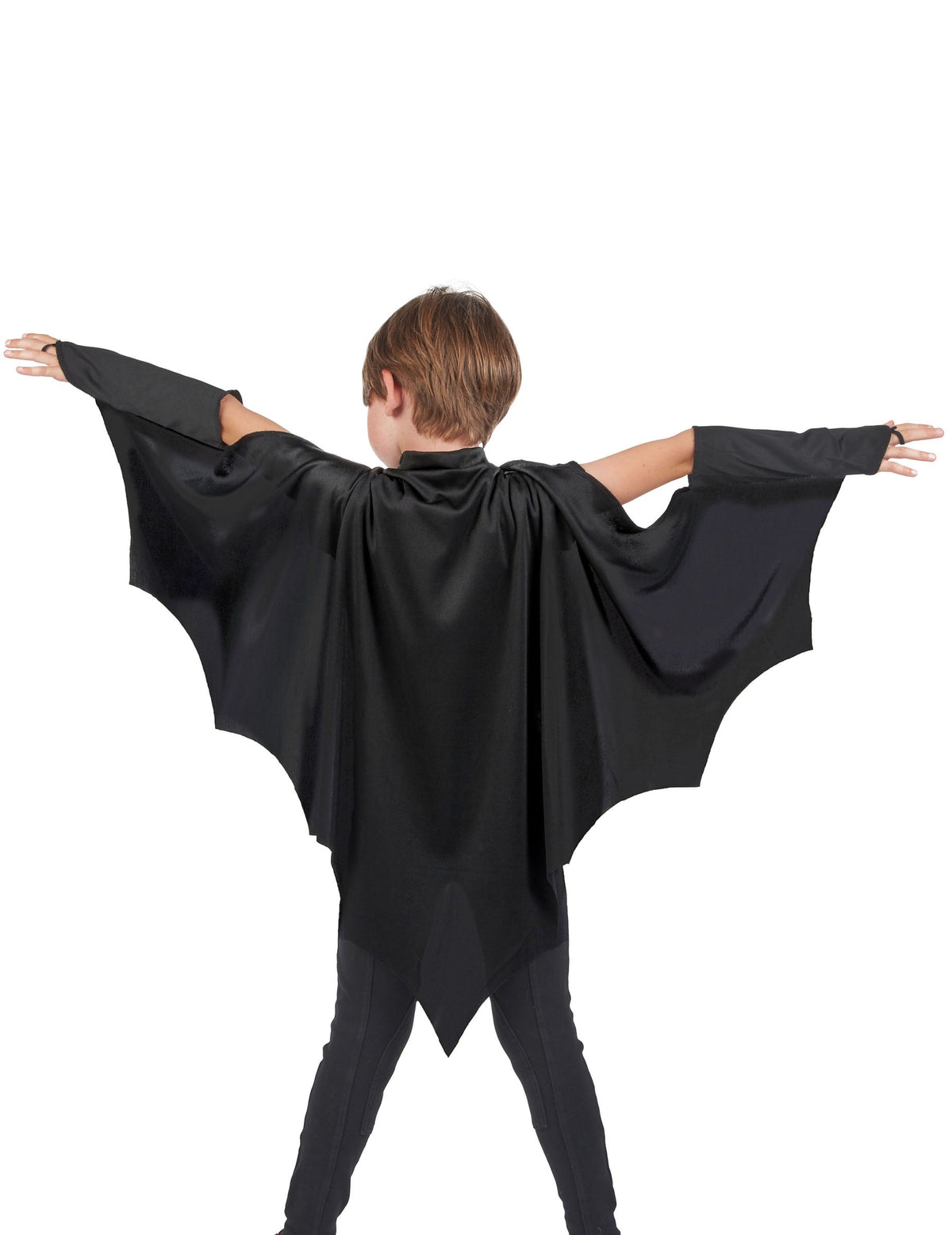 Vue de dos de la cape vampire chauve-souris pour enfant