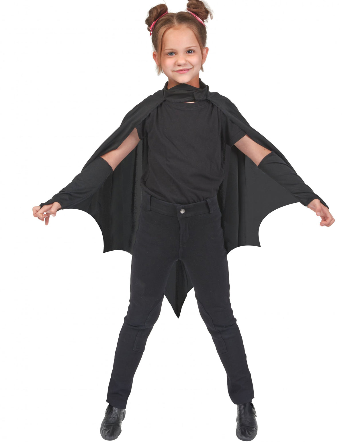 Cape vampire chauve-souris pour enfant noir Halloween