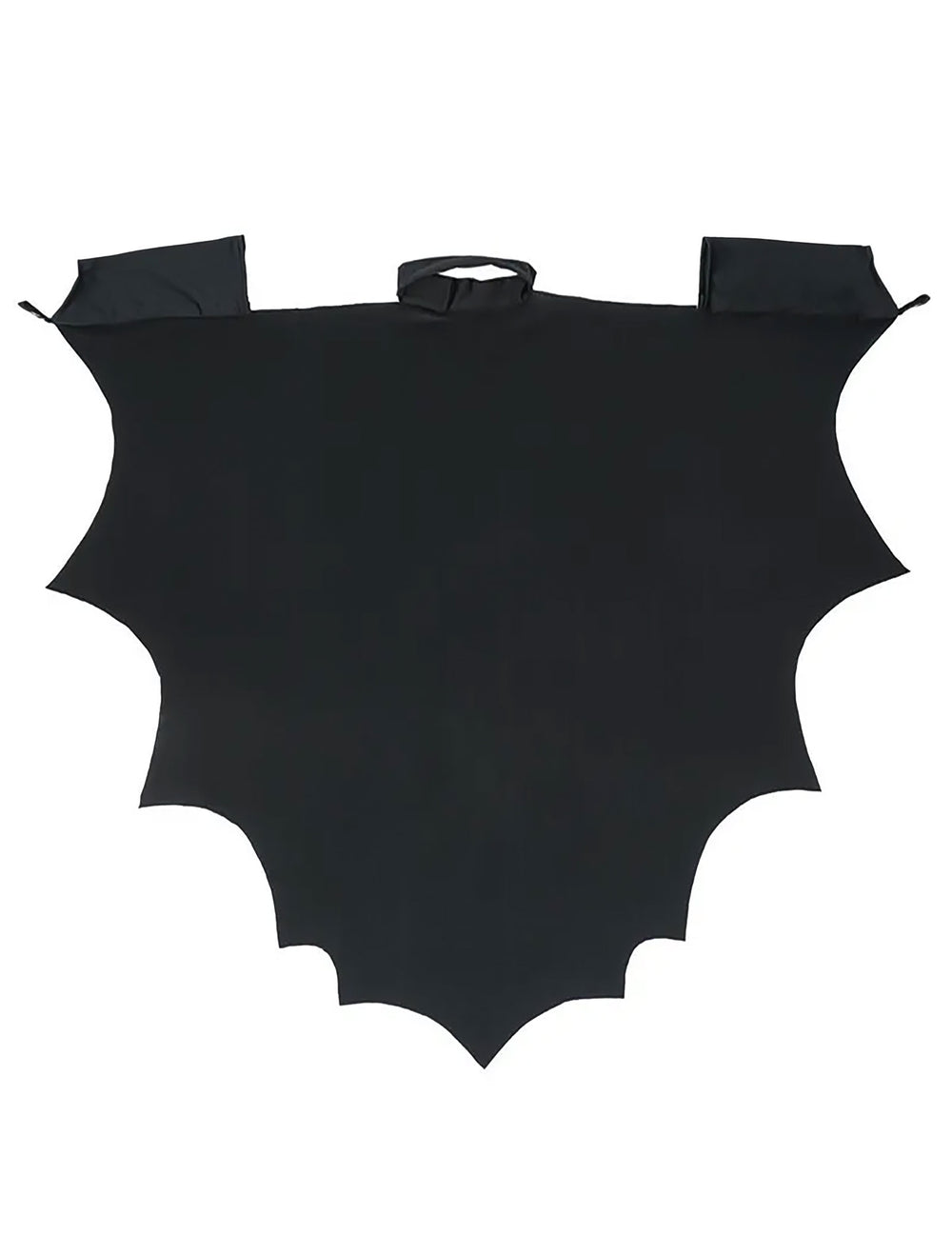 Vue à plat de la cape vampire chauve-souris pour enfant