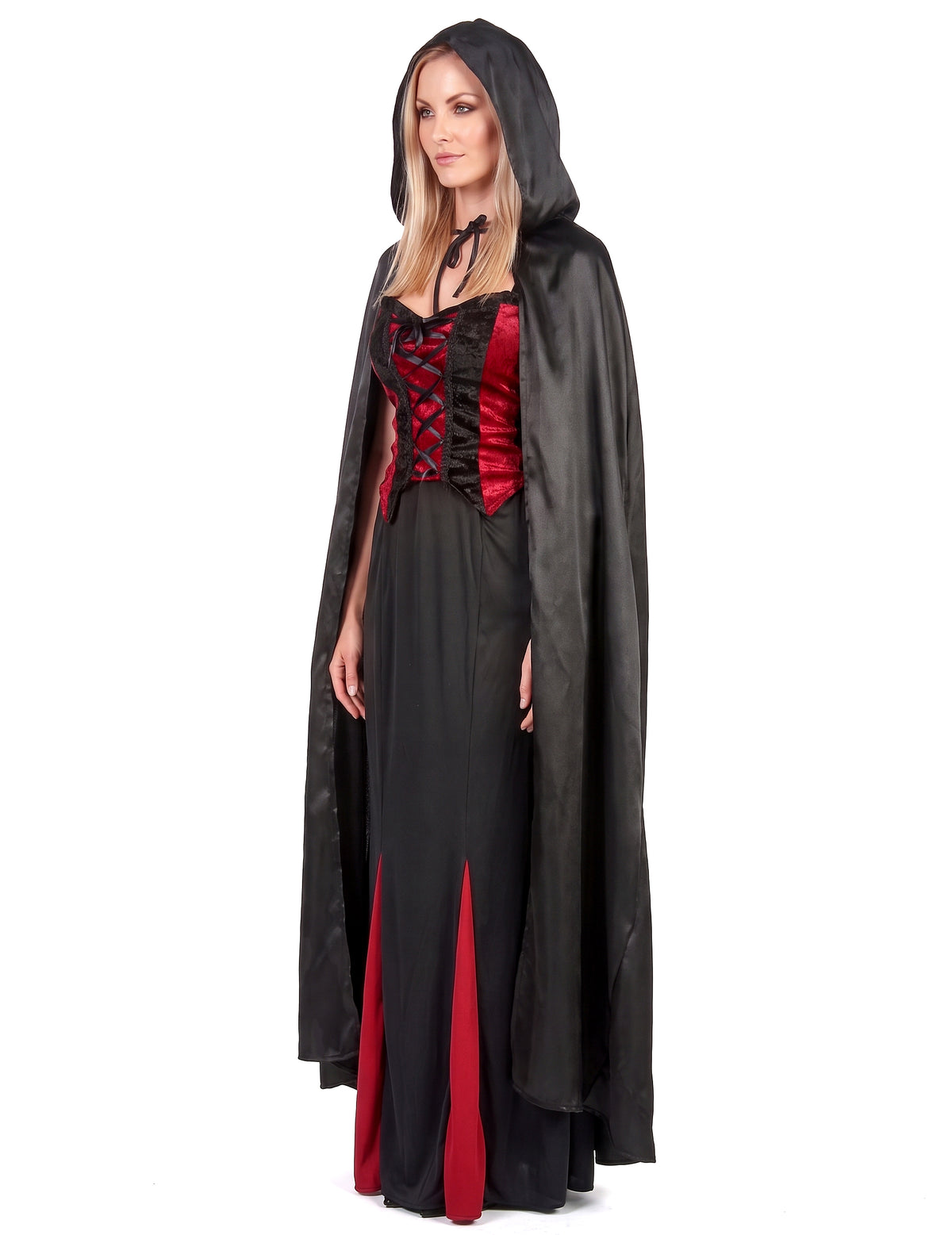 Capa vampiro preto adulto Halloween