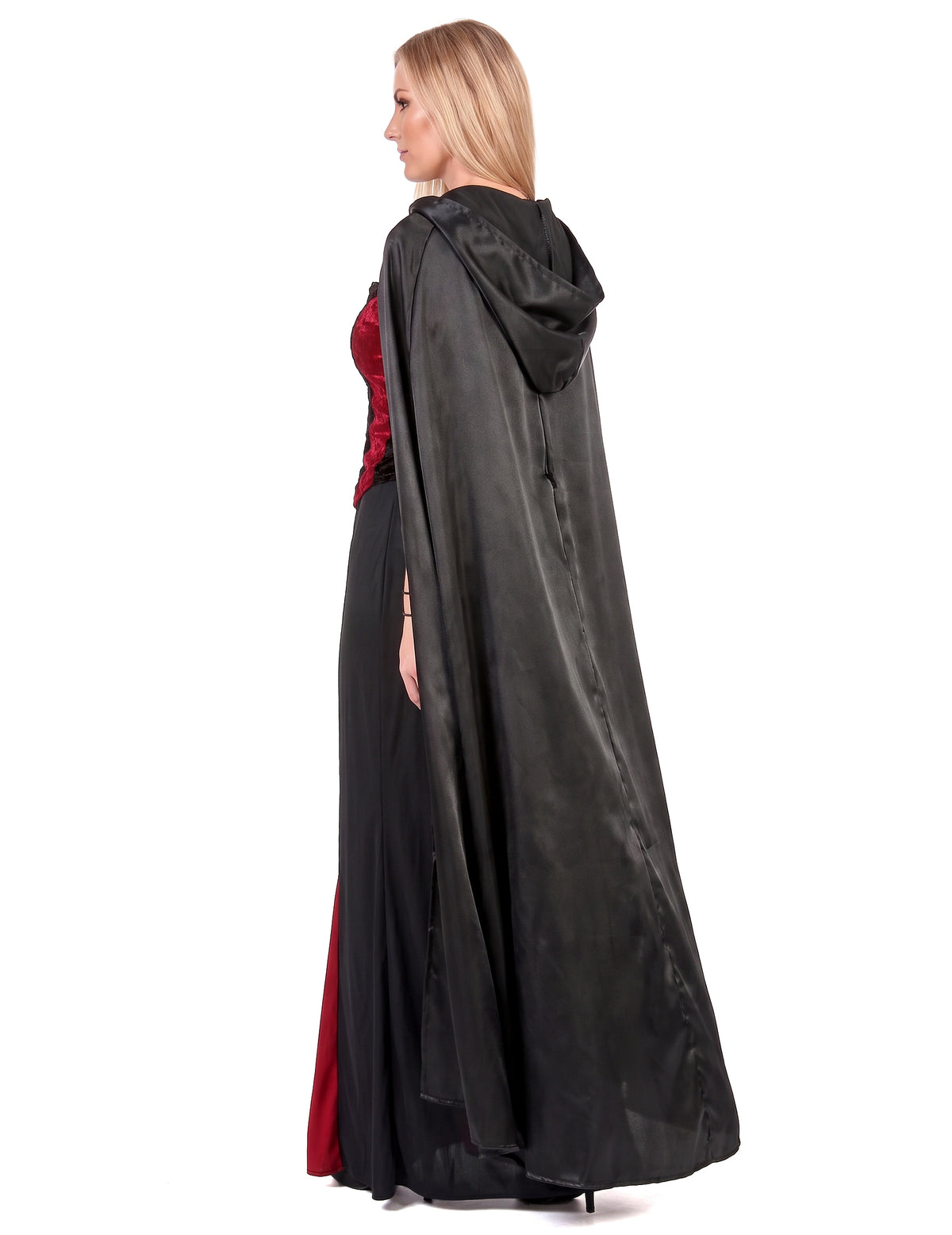 Capa vampiro preto adulto Halloween