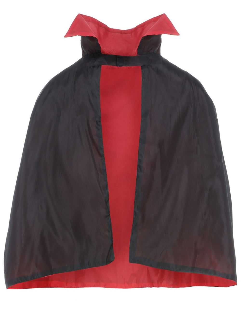 Vue de dos de la cape vampire satinée réversible pour enfant