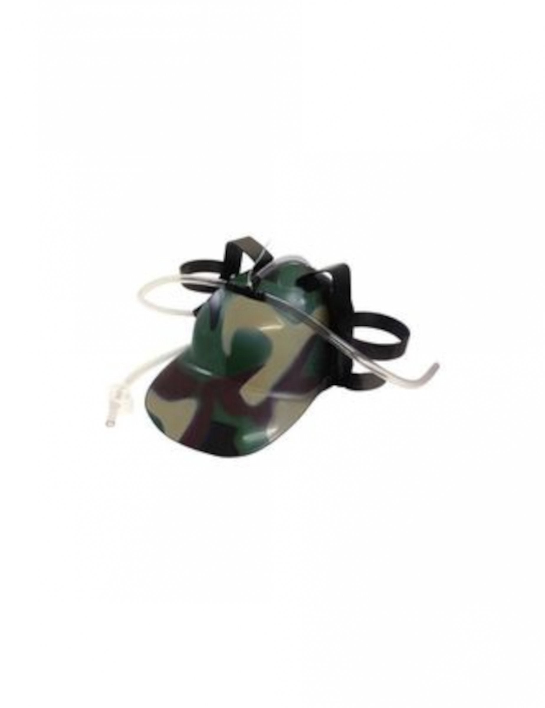 Casque à bière militaire pour adulte motif camouflage vert et marron