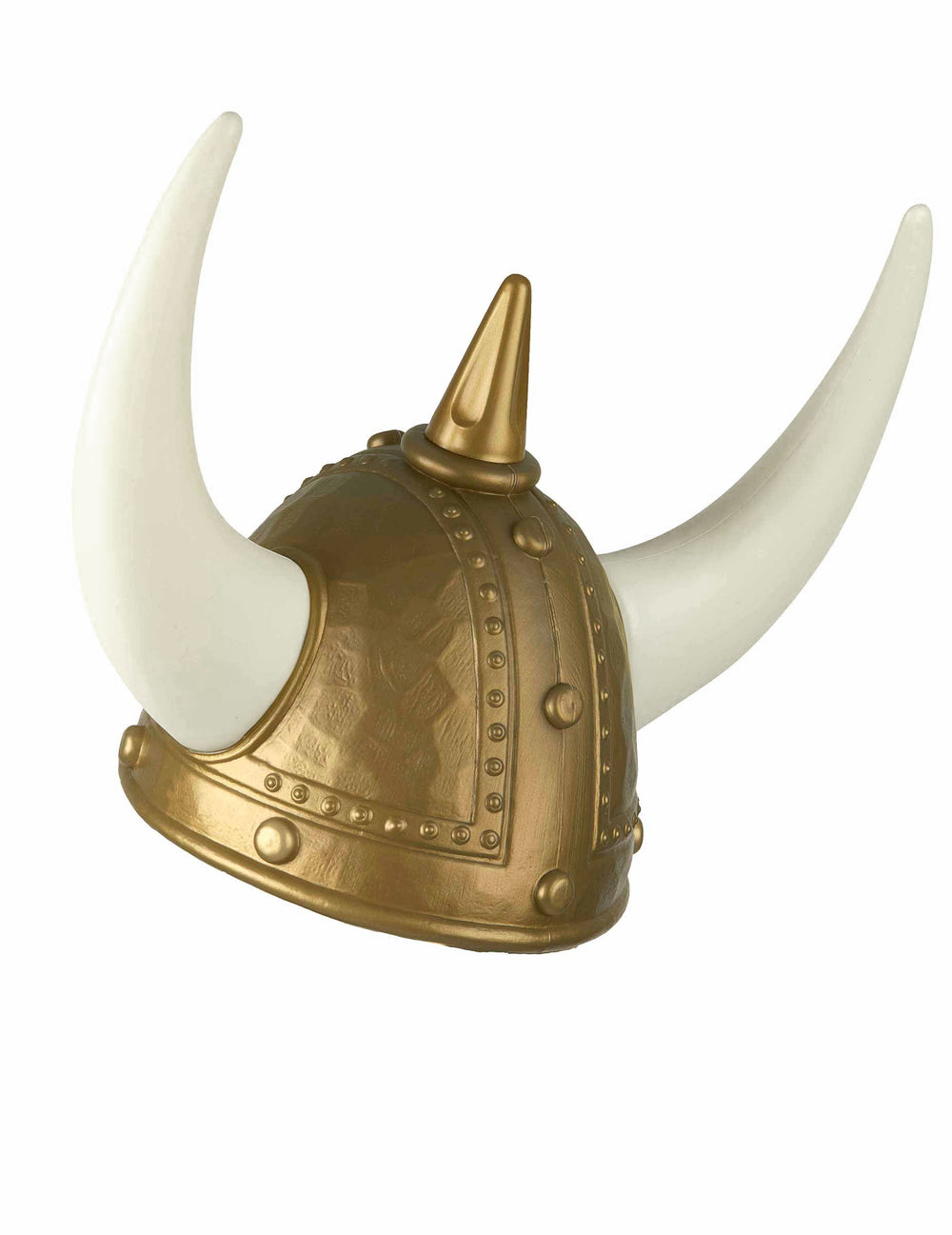 Vue de profil du casque à cornes viking pour adulte