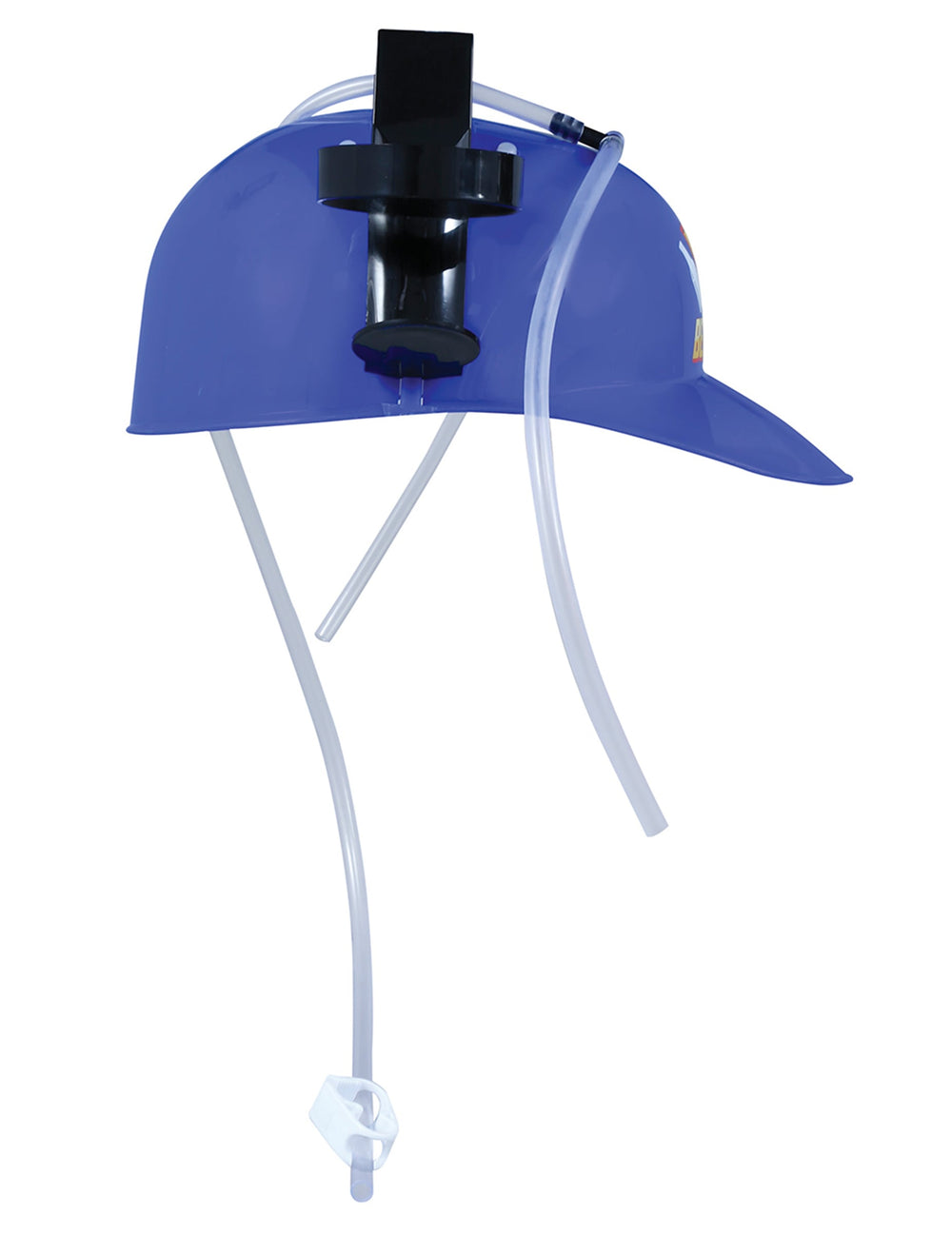 Vue de profil du casque anti-soif beerman pour adulte