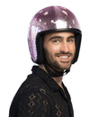 Casque boule à facettes pour adulte rose