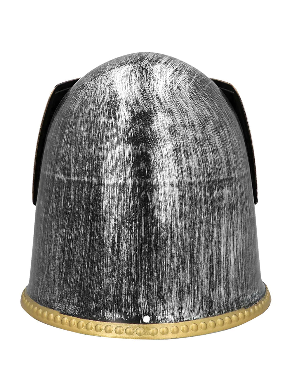 Vue de dos du casque de chevalier médiéval