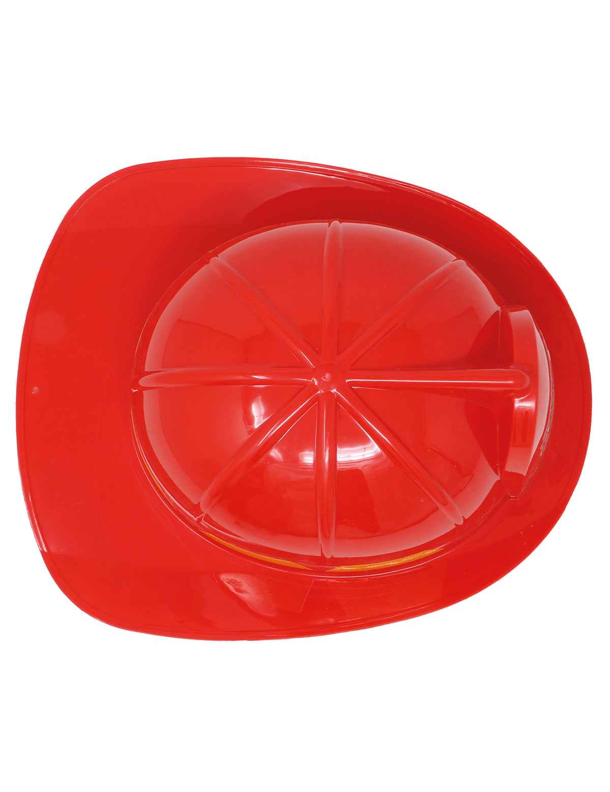 Vue de dessus du casque de pompier pour adulte