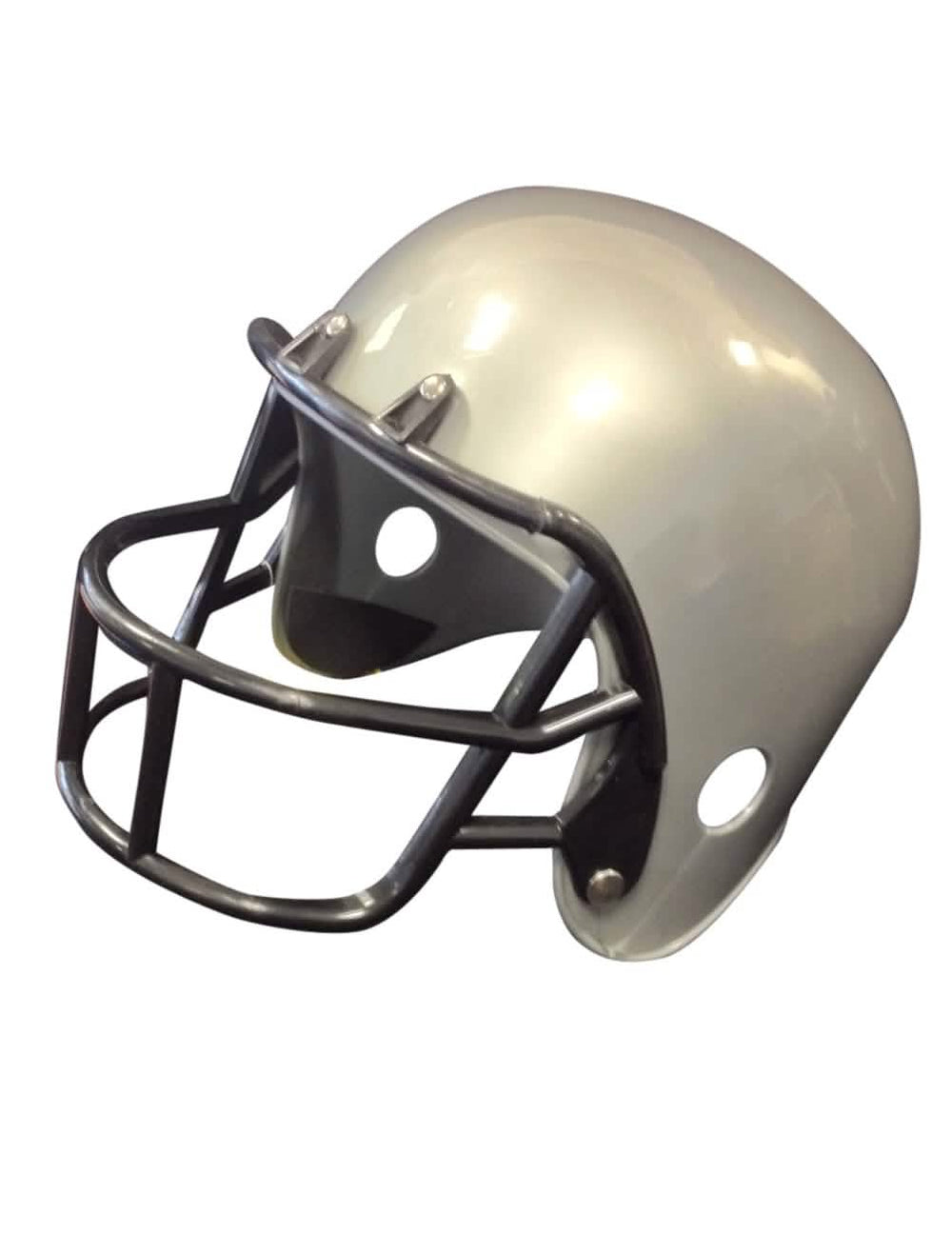 Capacete de futebol americano para criança cinzento