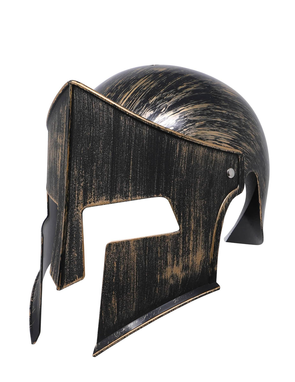 Vista de perfil do capacete de gladiador para criança