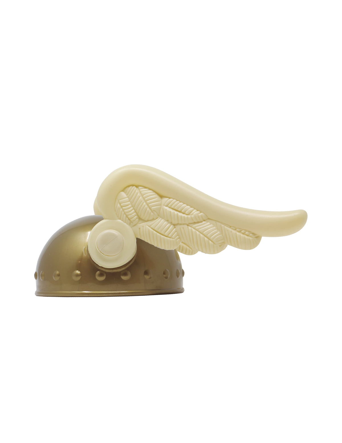 Gros plan sur l'aile du casque petit gaulois