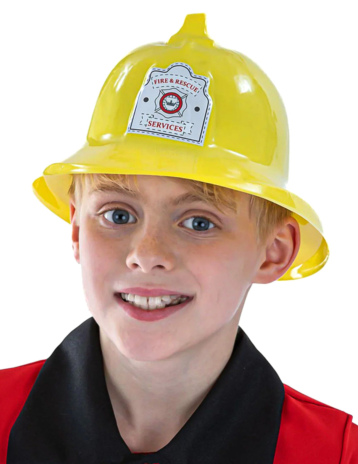 Casque de pompier pour enfant jaune