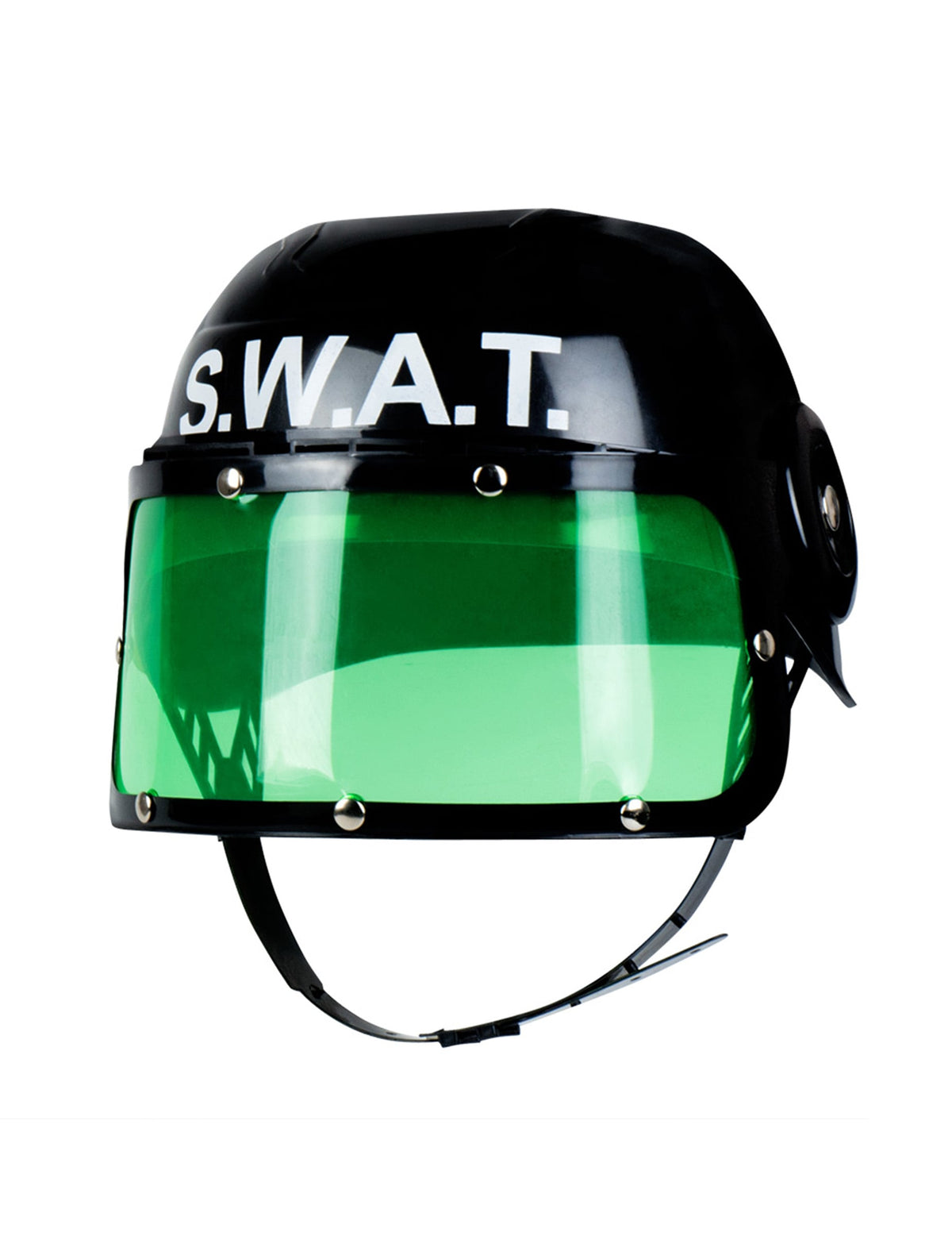 Vue de profil du casque SWAT pour enfant