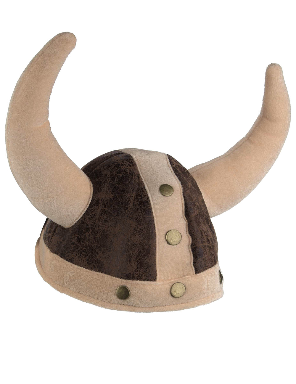Vue de face du casque viking souple pour adulte